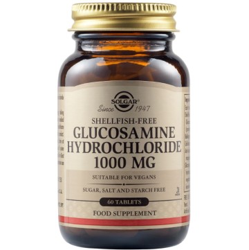 Solgar Glucosamine HCI 1000 mg (без миди) Глюкозамин хидрохлорид 60 таблетки