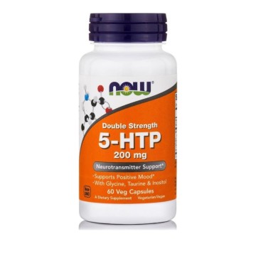 Now Foods 5-HTP Double Strength 200mg 60 φυτικές κάψουλες