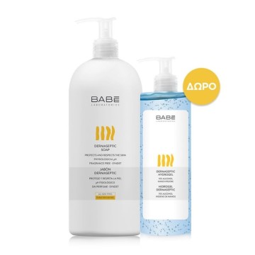 Babe Laboratorios Body Promo Dermaseptic Soap 1 litre & Δώρο Dermaseptic Hydrogel 390ml