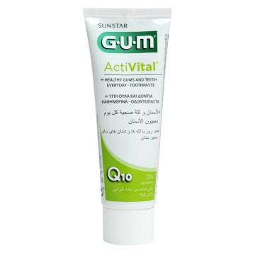 Gum Activital Q10 ToothGel (6050), Toothpaste 75ml