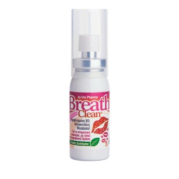 Uni-Pharma Breath Clean Για Τη Στοματική Κακοσμία Με Γέυση Δυόσμο 20ml