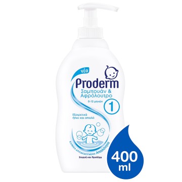 Proderm Shampoing & Gel Douche No1 0-12 mois 400 ml