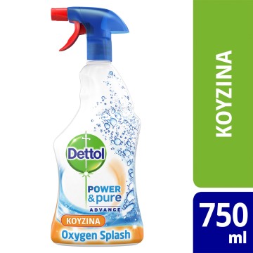 Dettol Power & Pure Oxygen Splash Многофункционален спрей за кухня 500 мл