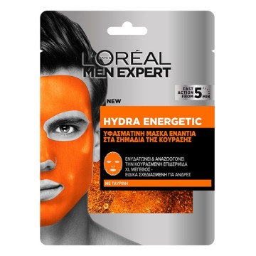 LOreal Men Expert Hydra Energetic Тканевая маска для лица 30гр