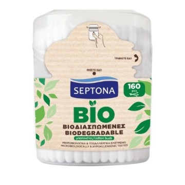 Septona Μπατονέτες 100% Βιοδιασπώμενες 160 Τεμάχια Septona Μπατονέτες 100% Βιοδιασπώμενες 160 Τεμάχια