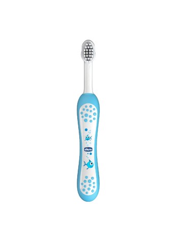 Chicco First Milk Teeth Οδοντόβουρτσα Σιέλ για 6-36 μηνών, 1 τεμάχιο