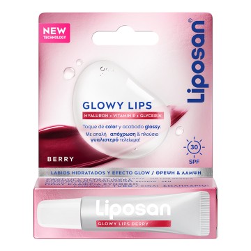 Liposan Glowy Lips with Berry Spf 30, 10ml