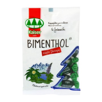 Kaiser Bimenthol Minze & Eukalyptus Husten- und Halsschmerzen-Bonbons 75gr