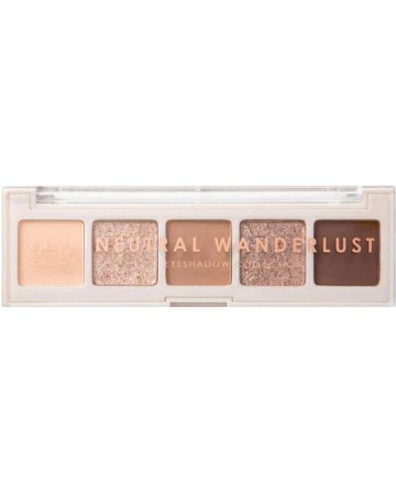 MUA 5 Shade Eyeshadow Palette Neutral Wanderlust, 1 τεμάχιο MUA 5 Shade Eyeshadow Palette Neutral Wanderlust, 1 τεμάχιο