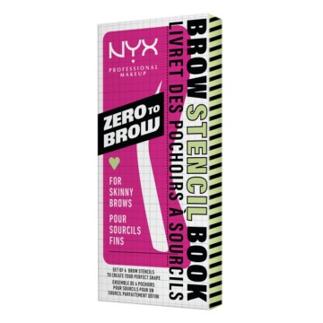 Nyx Professional Makeup Zero to Brow Stencil Book per sopracciglia sottili