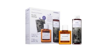 Korres Scents of Greece Black Pepper Set with EDT, 50ml & Shower Ge...