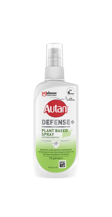 Autan Defense+ Plant Based Spray Εντομοαπωθητικό από 12 μηνών,100ml