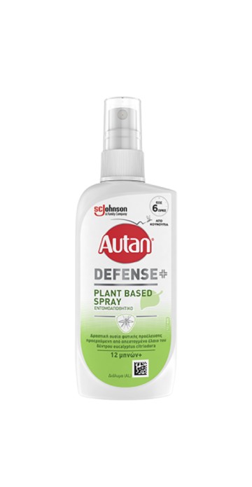 Autan Defense+ Plant Based Spray Εντομοαπωθητικό από 12 μηνών,100ml Autan Defense+ Plant Based Spray Εντομοαπωθητικό από 12 μηνών,100ml