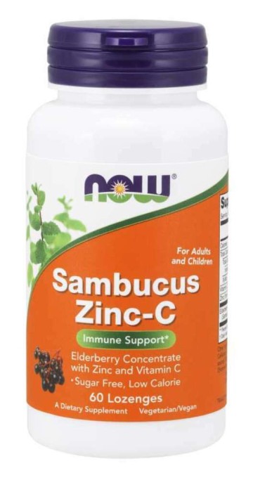 Now Foods Sambucus Zinc-C, 60 Lozenges Now Foods Sambucus Zinc-C, 60 Lozenges