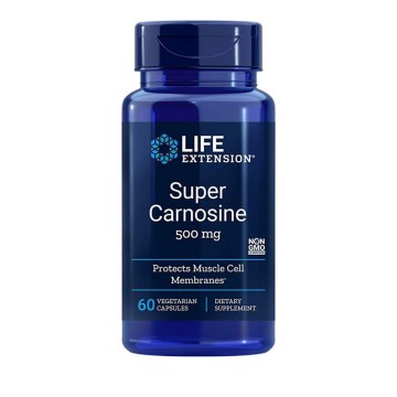 Life Extension Super Carnosina 500mg 60 capsule a base di erbe