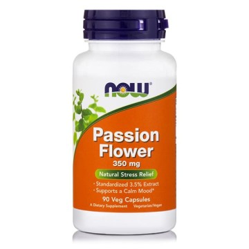 Now Foods Extrait de fleur de la passion 350 mg 90 gélules à base de plantes