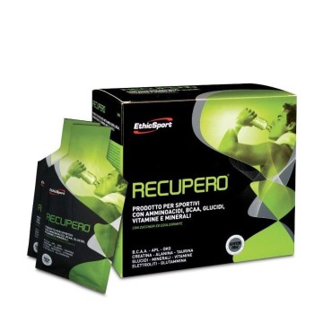 EthicSport Recupero, продукт для спортсменов, специально предназначенный для восстановления мышц и физического развития, 20 пакетиков