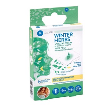 Medisei Winter Herbs ароматизиран пластир с евкалипт и мента 6бр
