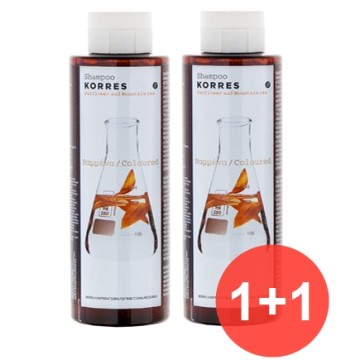 Korres Sunflower & Mountain Tea Shampoo For Colored Hair 1+1 Gift 250 ml