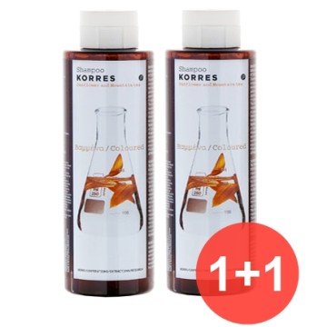 Korres Sunflower & Mountain Tea Shampoo للشعر المصبوغ 1 + 1 هدية 250 مل