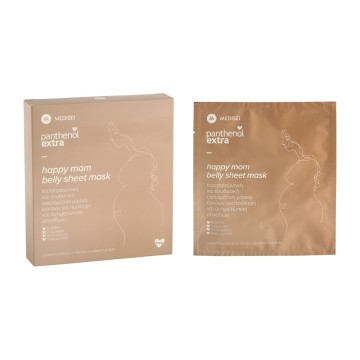 Panthenol Extra Happy Mom Belly Sheet Mask 4 τεμάχια Panthenol Extra Happy Mom Belly Sheet Mask 4 τεμάχια