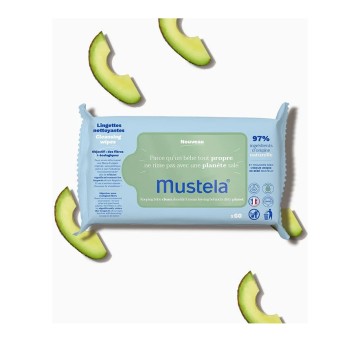 Mustela Eco-Friendly Natural Fiber Cleansing Wipes 60 pcs