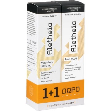 Vican Aletheia Promo Iron Plus Βύσσινο 20 Αναβράζοντα Δισκία & Vita...