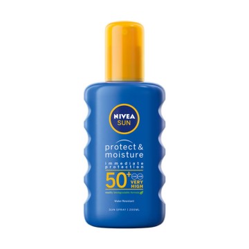 Nivea Sun Protect & Moisture SPF50+ Sunscreen Moisturizing Spray for Body/Face 200ml