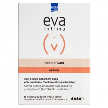 Intermed Eva Intima Probio Pads Period 18 Σερβιέτες Intermed Eva Intima Probio Pads Period 18 Σερβιέτες