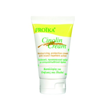 Froika Cinolin Cream, Crème Protectrice Hydratante à Action Insectifuge 50 ml