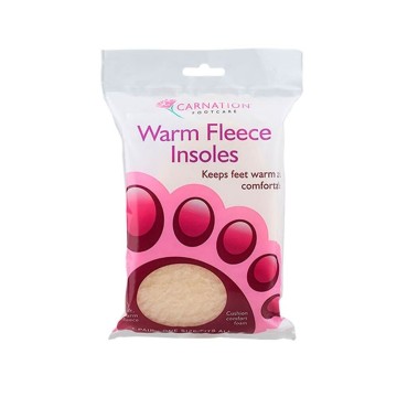 Carnation Warm Fleece Insoles, 1 pair