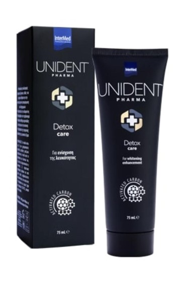 Intermed Unident Pharma Detox Care, зубная паста для повышения белизны 75 мл
