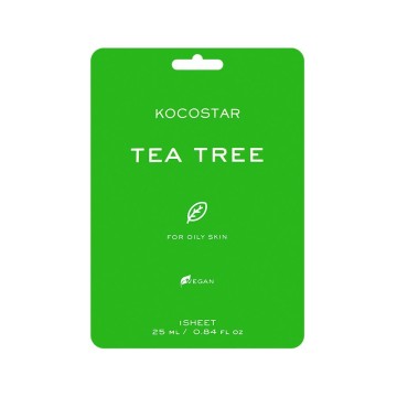 Kocostar Tea Tree Sheet Εμποτισμένη Μάσκα Τόνωσης για Λιπαρές Επιδ... Kocostar Tea Tree Sheet Εμποτισμένη Μάσκα Τόνωσης για Λιπαρές Επιδ...