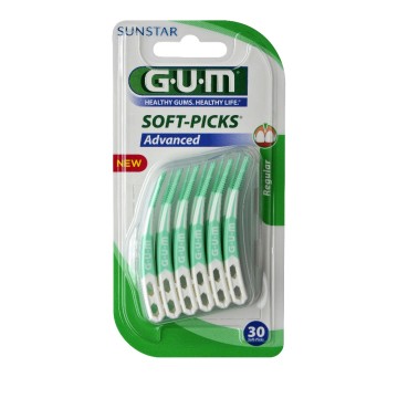 GUM Soft Picks Advanced Regular x30 (650), Brossettes interdentaires 30pcs