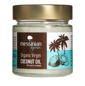 Органическое кокосовое масло первого отжима Messinian Spa 190 мл
