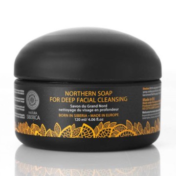 Natura Siberica Northern Soap-Detox Pour un nettoyage en profondeur du visage, 120 ml
