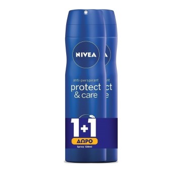 Nivea Woman Protect & Care Spray, Déodorant Femme 2x150ml