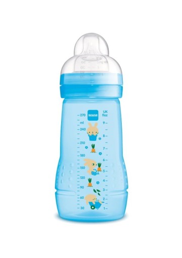 Mam Biberon Easy Active 2 mois+ Biberon Blue Bunny 270 ml