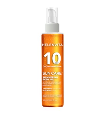 Helenvita Sun Care Shimmering Body Oil SPF10 120ml Helenvita Sun Care Shimmering Body Oil SPF10 120ml