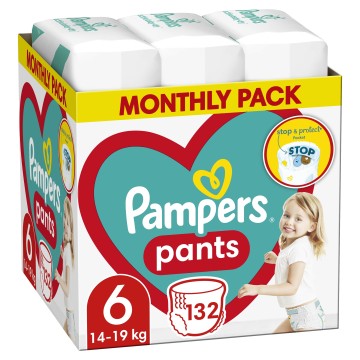 Pampers Pants No 6 (15kg+) Monthly 132 τεμάχια