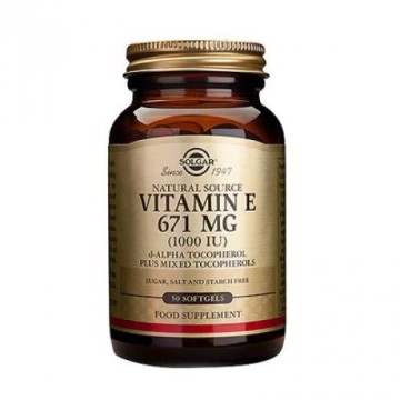 Solgar Vitamine E 671 mg (1000 UI) 50 gélules