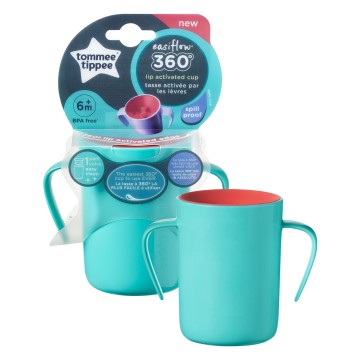 Tommee Tippee Tasse d'entraînement 360° avec poignées 200 ml 6 mois+