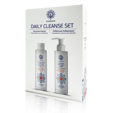 Garden Daily Cleanse Set Тонизирующий лосьон с алоэ вера и зеленым чаем 150 мл и очищающим молочком 150 мл