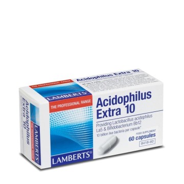 Lamberts Acidophilus Extra 10 Formule Probiotique 60 Gélules