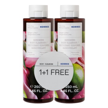 Korres Τζίντζερ Μοσχολέμονο Body Cleanser 2x250ml