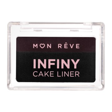 Mon Reve Infiny Cake Liner 01 Deep Black & Brown 3g