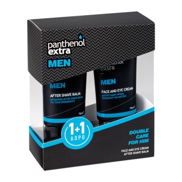 Panthenol Extra Men Promo Крем для лица и глаз 75мл и Бальзам после бритья в ПОДАРОК ​​75мл