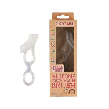 Jack N Jill Natural Silicone Tooth & Gum Brush, 1 τεμάχιο Jack N Jill Natural Silicone Tooth & Gum Brush, 1 τεμάχιο