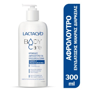 Lactacyd Body Care Κρεμώδες αφρόλουτρο για Πρόσωπο και Σώμα με Triple Moist Complex 300ml
