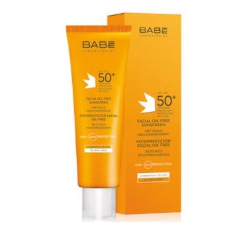 Безмасляный солнцезащитный крем для лица Babe Sun 50+ Dry Touch 50 мл